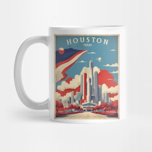 Houston Texas United States of America Tourism Travel Vintage Mug